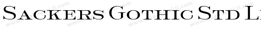 Sackers Gothic Std Light (En têtes)字体转换